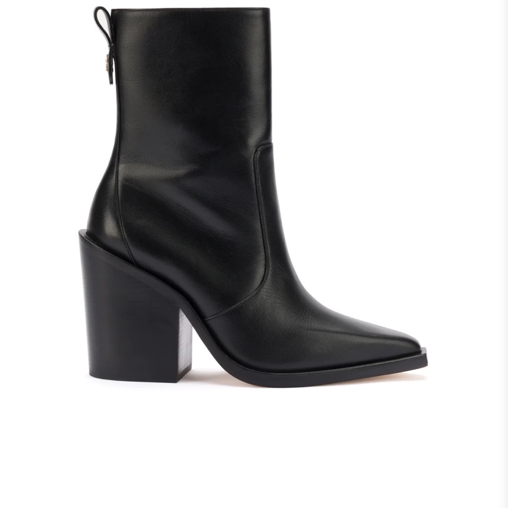 Larroude James Black Napa Leather Boots